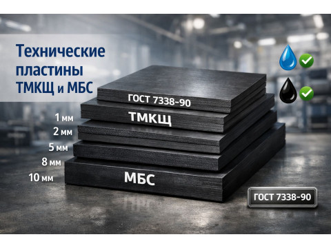 Технические пластины: обзор марок ТМКЩ, МБС и правила выбора по ГОСТ 7338-90 Технические пластины: обзор марок ТМКЩ, МБС и правила выбора по ГОСТ 7338-90
